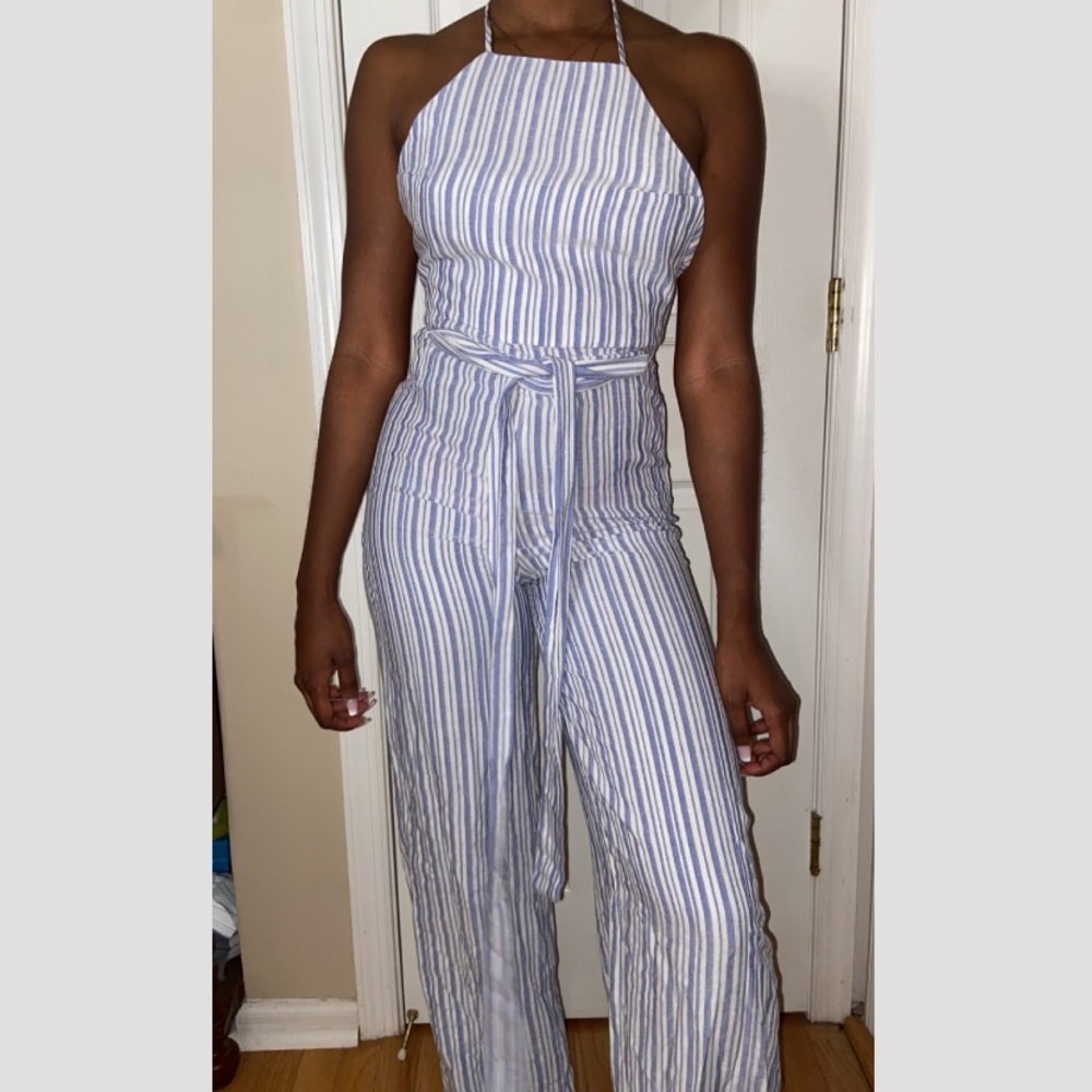 Striped Jumpsuit